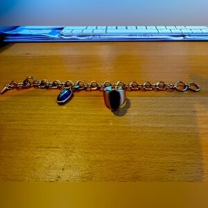 Rose Gold Kendra Scott Charm bracelet and ring